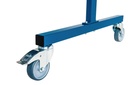 Ecran mobile d'atelier 1 VOLET avec 2 rideaux suspendus Epaisseur 0,4 mm - Orange - hauteur 1600 mm x largeur 2000 mm [la pièce]