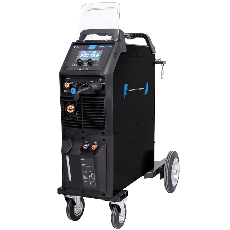 Poste à souder DIGYPULSE 368 dp compact refroidi eau - MIG/MAG, Tig lift, MMA - 300A à 60 % avec torche MIG mb501 4m, pince de masse 4m et chariot - alimentation 380v triphasé [la pièce]