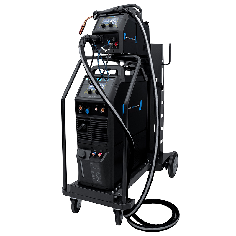 Poste à souder PROPULSE 528DP refroidi eau - MIG/MAG double pulsé 500A à 60 % avec faisceau 5m, torche MIG MB501 4m, Kit Pince de masse 4m et chariot - alimentation 380V triphasé [la pièce]