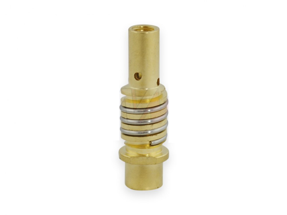 Porte tube contact avec ressort pour torche MIG/MAG 15 - M6x25 mm - [le lot de 10 pièces]