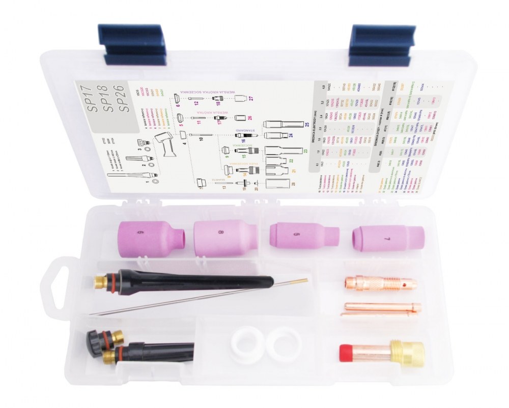 Coffret de maintenance pour torche TIG 17/18/26 - Electrodes ø 2,4mm [la pièce]