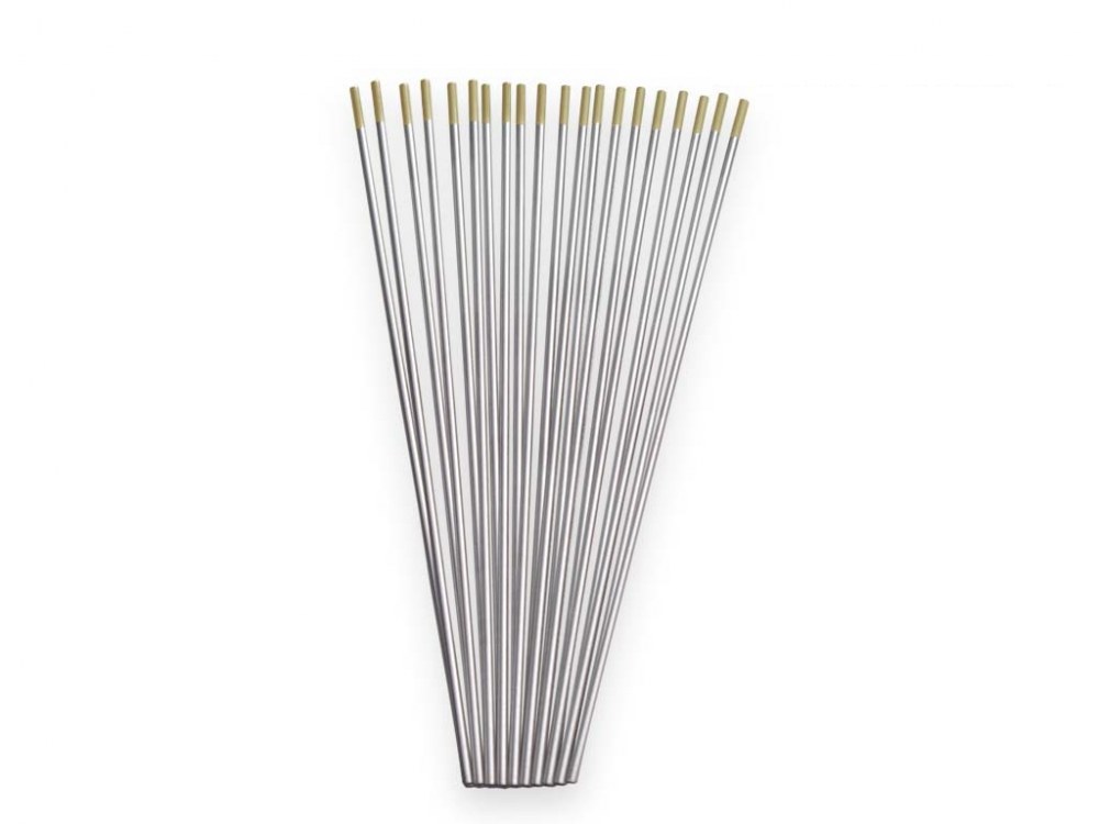 Electrode tungstène Wla15 dorée 1,0 × 175 mm -[le lot de 10 pièces]