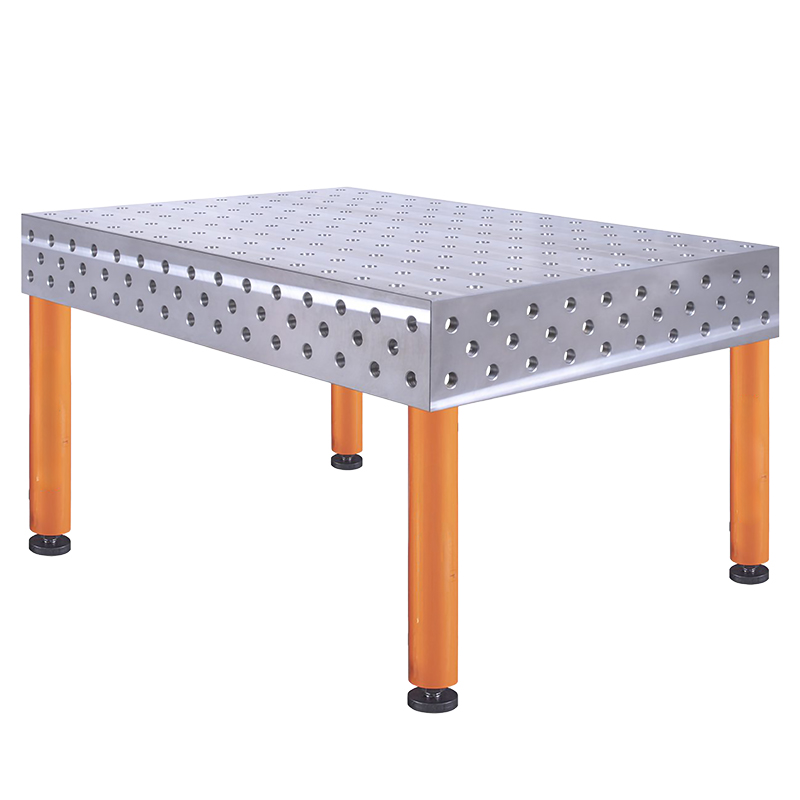 Table de soudage 1500 x 1000 x 200mm avec 4 pieds de 550mm - acier S35J2+N Epaisseur plateau 25mm, système d28 [la pièce]