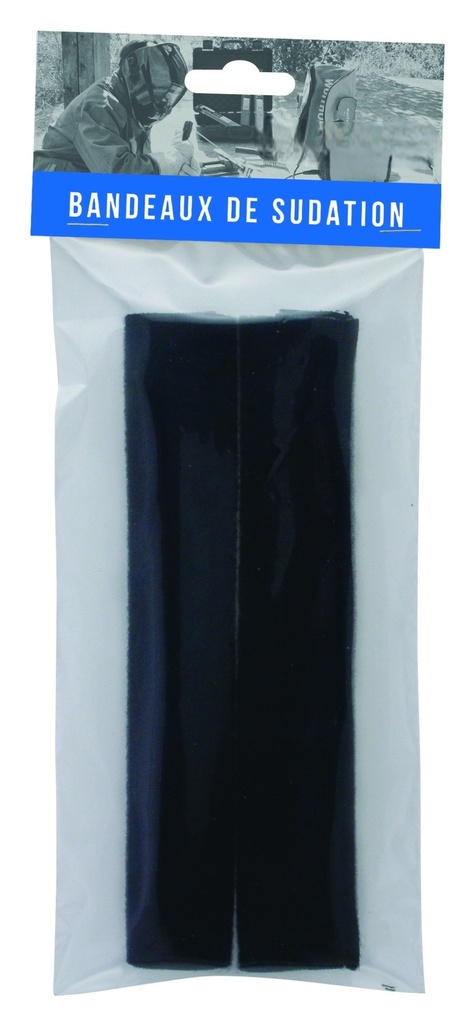 Bandeaux de sudation noir pour serre tête DSPRO 4711-new [lot de 2]
