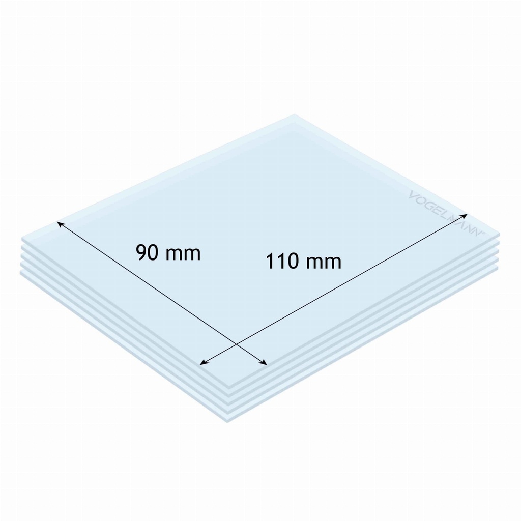 Ecrans de garde polycarbonates 110 x 90 mm pour masques de soudure - [lot de 100 pièces]
