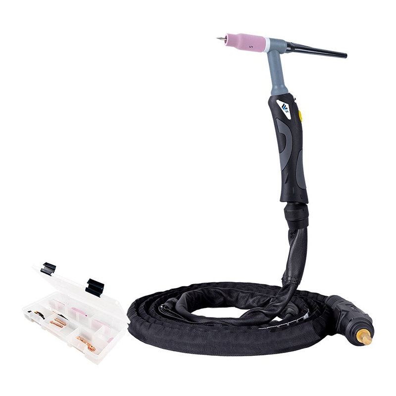Torche TIG 9 PRO tête FLEX - longueur 4m, refroidissement air, 125A DC/100A AC, ø Electrode 0.5-2.4mm [la pièce]