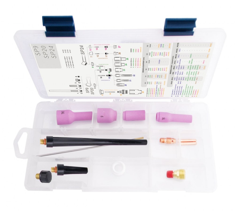 Coffret de maintenance pour torche TIG 9/20- Electrodes ø 1,6 mm [la pièce]