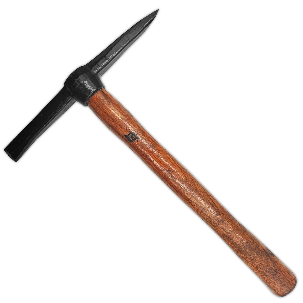 Marteau à piquer pour soudure - tete en acier forgé, manche en bois résistant, 500g [la pièce]