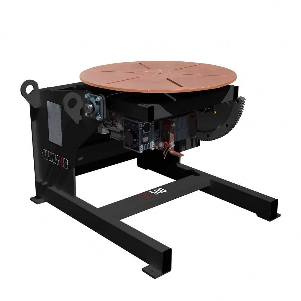 Positionneur de soudage 500kg avec table inclinable 90°/140° - diamètre plateau 600mm/800mm, rotation 0.12 à 1.2 r/min - alimentation 380v triphasE [la pièce]