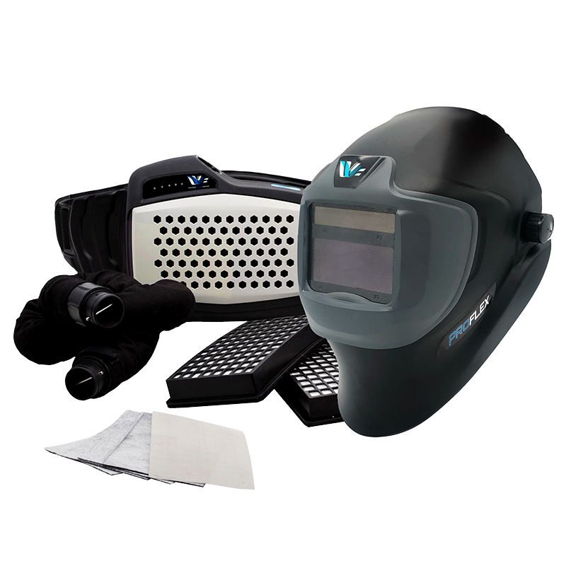 Masque de soudure Electrooptique PROFLEX490 - système de ventilation assistéPROFLOW, 4 capteurs, teinte 9/13, 110 x 90 mm, garantie 2 ans [la pièce]