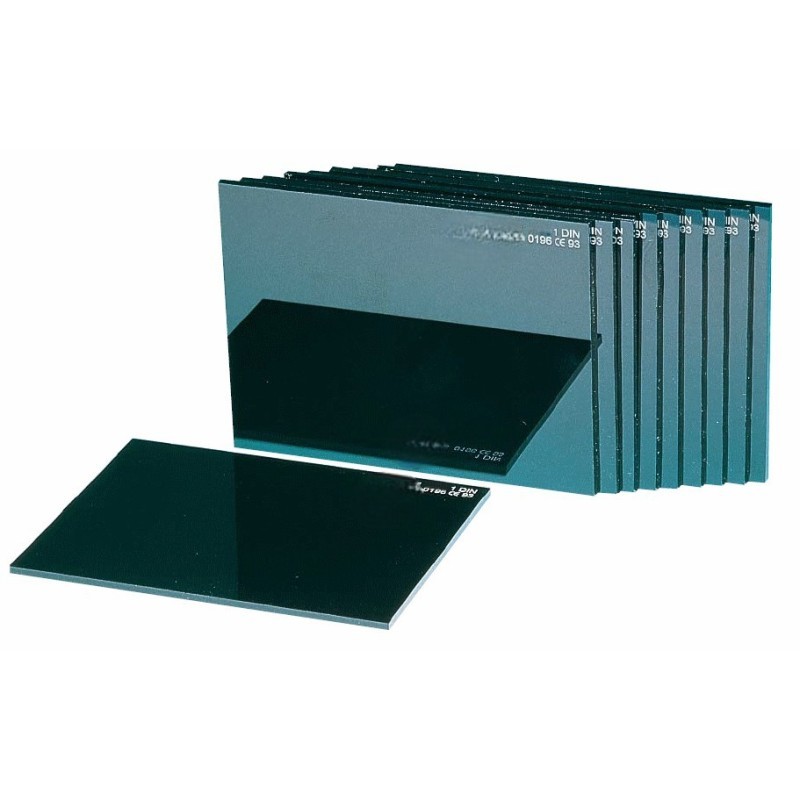 Verres minéraux de soudure teinte  13 - 110 x 90 mm - (Vendu par boite de 100) [la pièce]