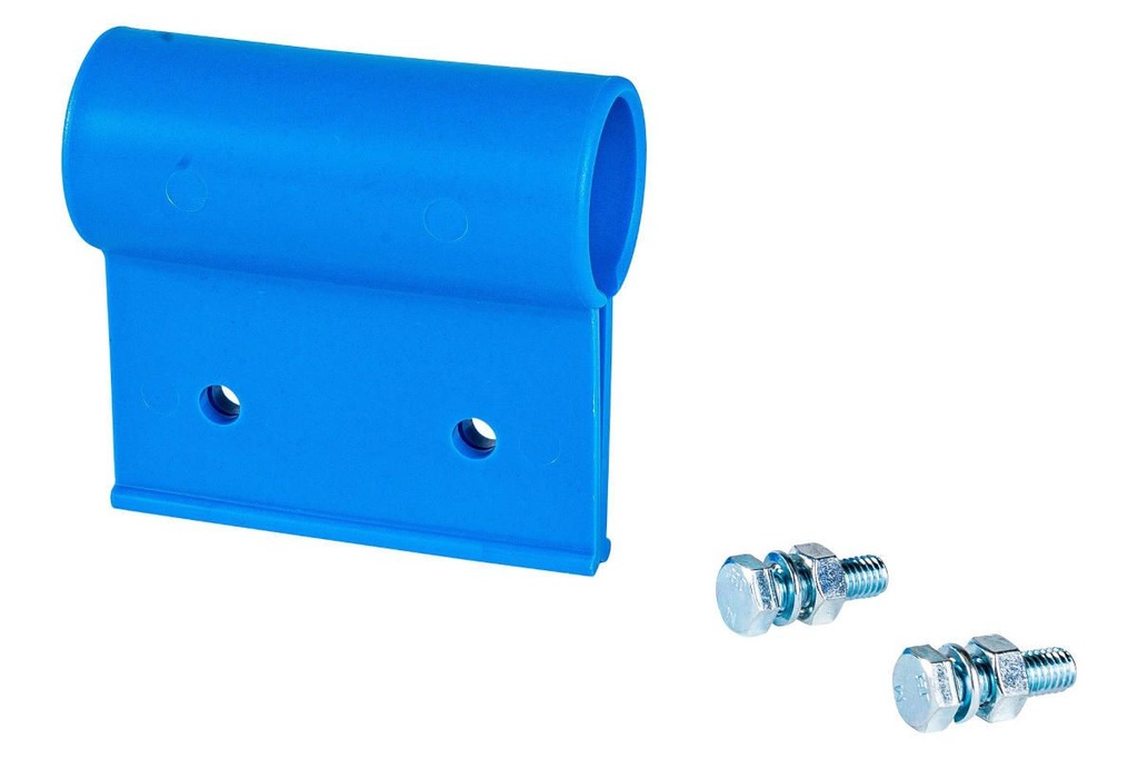 Bride de suspension en plastique bleu pour lanières 200 mm [la pièce]