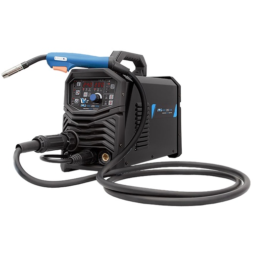 [POS-PROMIG205SY] Poste à souder PROMIG 205 syn inverter - MIG/MAG, MMA, TIG lift - 200A à 40 % - 230V monophasé avec avec Kit Pince de masse 3m et torche MIG 3m [la pièce]