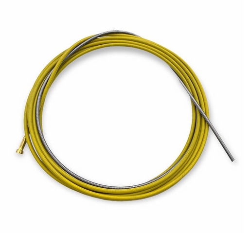 [GAI-TEFLON141634M] Gaine teflon jaune 3,4 m - fil ø 1,4/1,6 mm - alu/inox [la pièce]