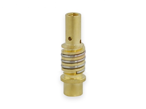 [PTC-MIG15-M625] Porte tube contact avec ressort pour torche MIG/MAG 15 - M6x25 mm - [le lot de 10 pièces]