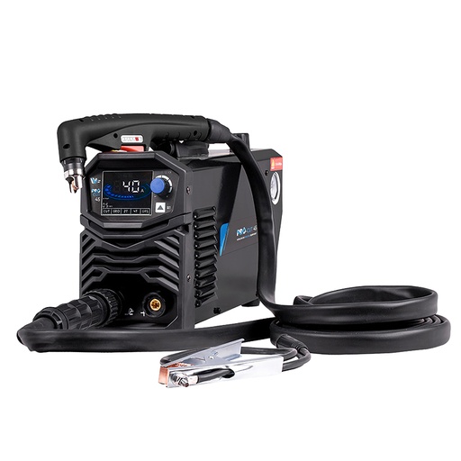 [POS-PROCUT45] Découpeur plasma PROCUT 45 - 40A, Epaisseur de coupe max 16mm avec torche plasma 4m et Kit Pince de masse - alimentation 230v monophasé[la pièce]