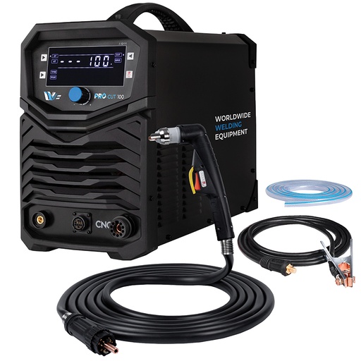 [POS-PROCUT105CNC] Découpeur plasma PROCUT 100CNC - 100A, Epaisseur de coupe max 55mm avec torche plasma 6m, Kit Pince de masse 3m et prise CNC - alimentation 380v triphasE [la pièce]
