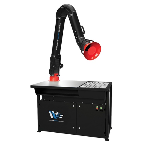 [TABLEXTRACTEUR-10003M] Table de soudage avec filtration de fumées - système d'extraction, débit 1000 m³/h, bras d'aspiration 2m, alimentation 380v [la pièce]