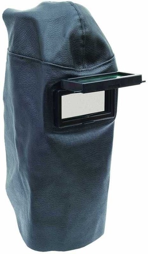 [MAS-PORTEFEUILLE-10851-11M] Masque portefeuille en cuir croute avec filtre verre minéral teinte 11 relevable - dim 108 x 51 mm [la pièce]
